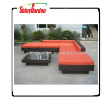 L-образный диван из ротанга комплекты,используемые ротанга диван для продажи,дешевые открытый плетеная мебель из ротанга диван